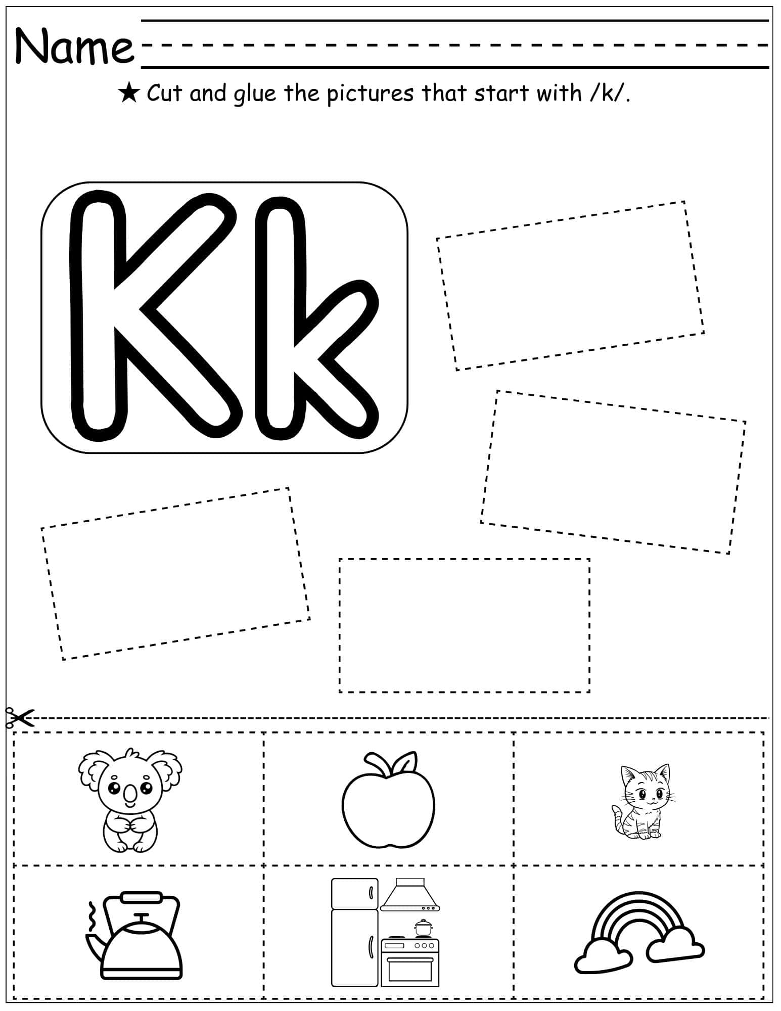 Section K Worksheet.pdf Free Letter K Worksheets