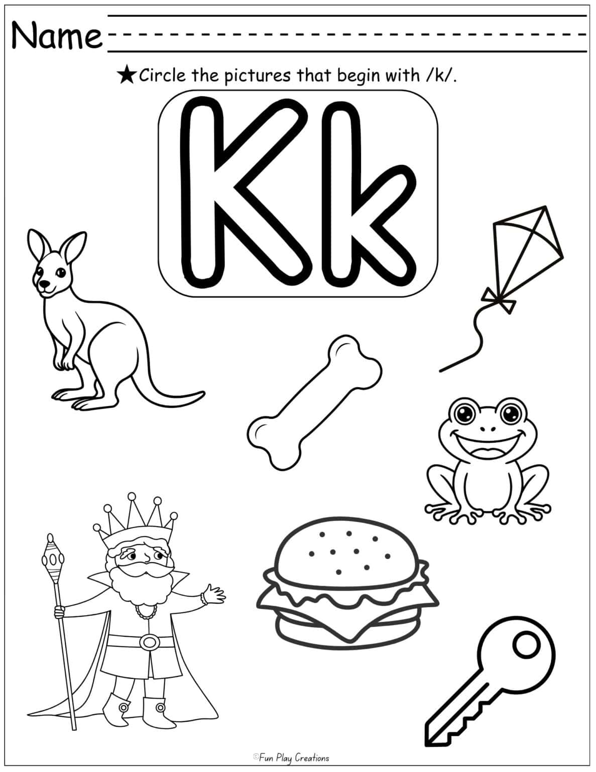 Section K Worksheet.pdf Free Letter K Worksheets